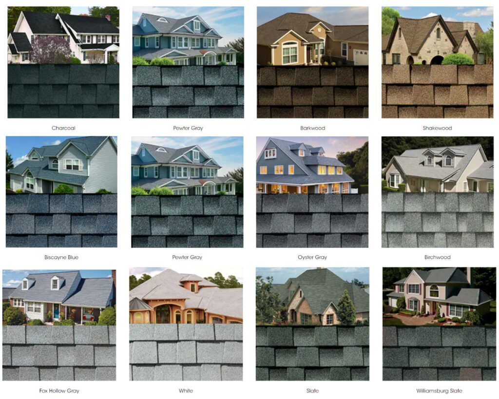 GAF Shingle Options 1